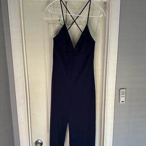 Lulus Elegant Blue Jumpsuit.